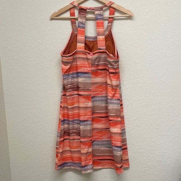Prana Cantine Striped Active Wear Halter Dress - Women’s Medium - Picture 3 of 15